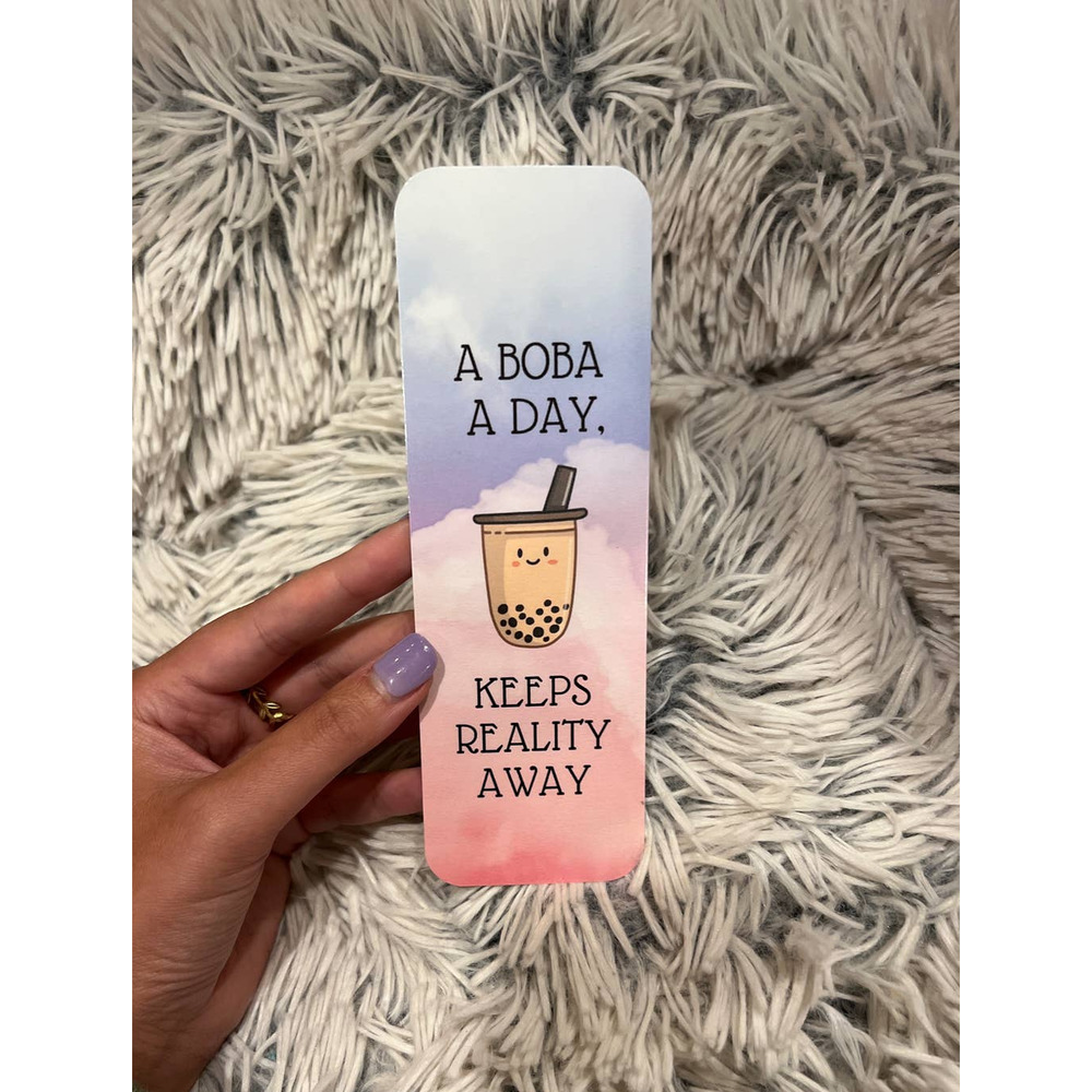 Handmade Boba Tea/Milk Tea Double-sided Bookmark